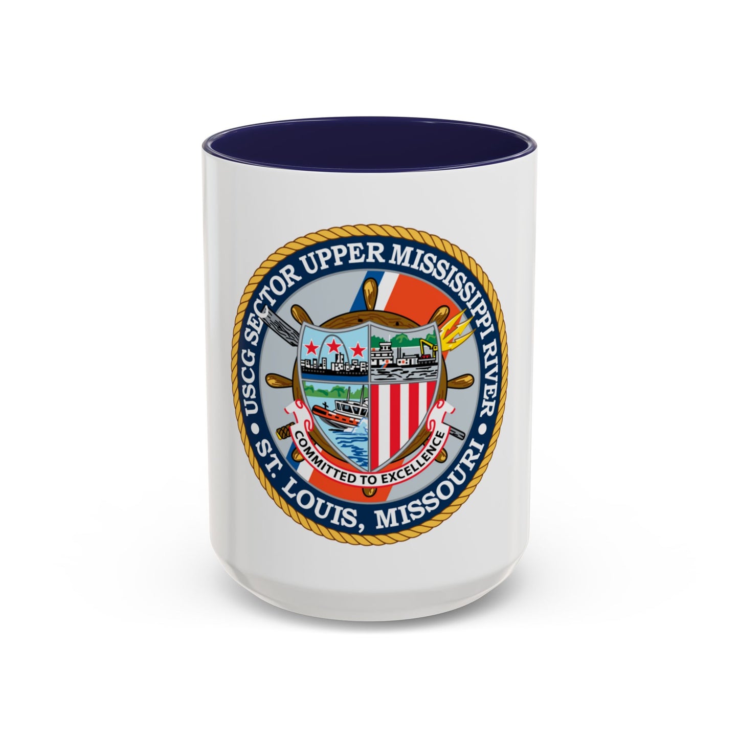 USCG Sector Upper Mississippi River (U.S. Coast Guard) Accent Coffee Mug