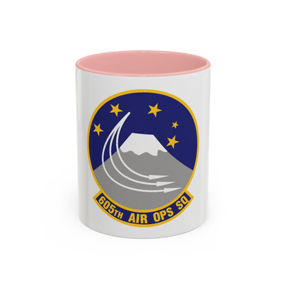 605th Air Operations Squadron (U.S. Air Force) Accent Coffee Mug
