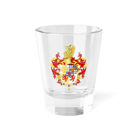 Coat of Arms of John of Portugal Prince of Antioch Order of the Golden Fleece (Portugal) (Coat of Arms) Shot Glass 1.5oz