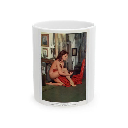 Lisa Gastoni #36 (Vintage Female Icon) White Coffee Mug-11oz-Go Mug Yourself