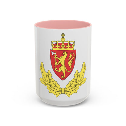 Coat of arms of the Norwegian Border Police - Accent Coffee Mug