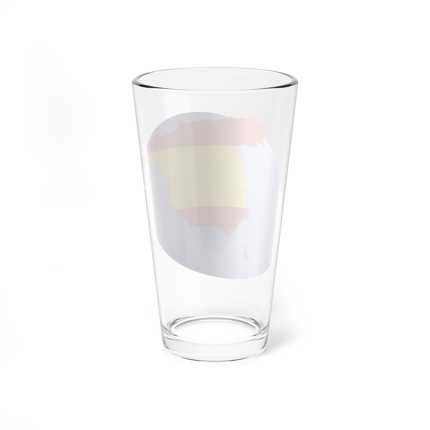 Spain portal silhouette and flag (Spain) Pint Glass 16oz