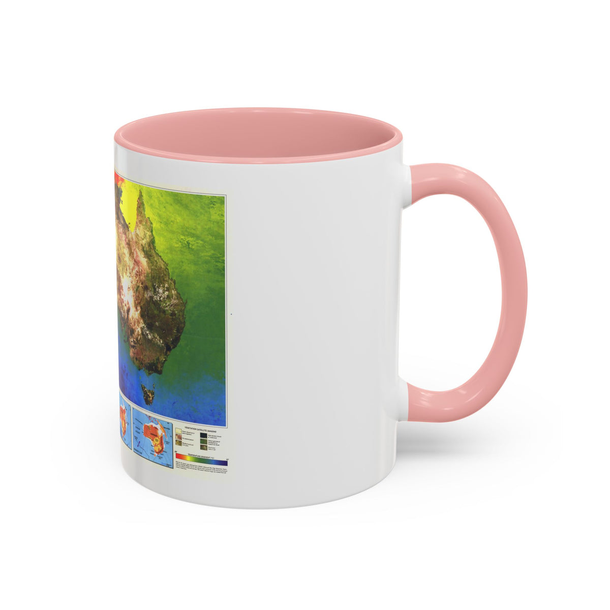 Australia's Continental Odyssey (1988) (Map) Accent Coffee Mug