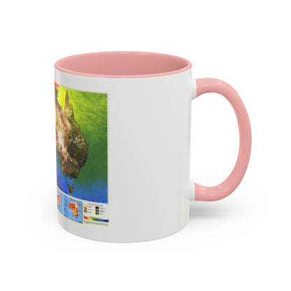 Australia's Continental Odyssey (1988) (Map) Accent Coffee Mug