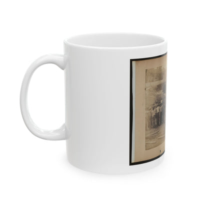 Railroad Construction Workers Holding Track (U.S. Civil War) White Coffee Mug