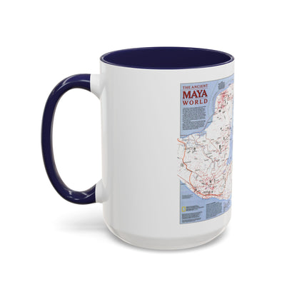 North America - The Ancient Maya World (1990) (Map) Accent Coffee Mug