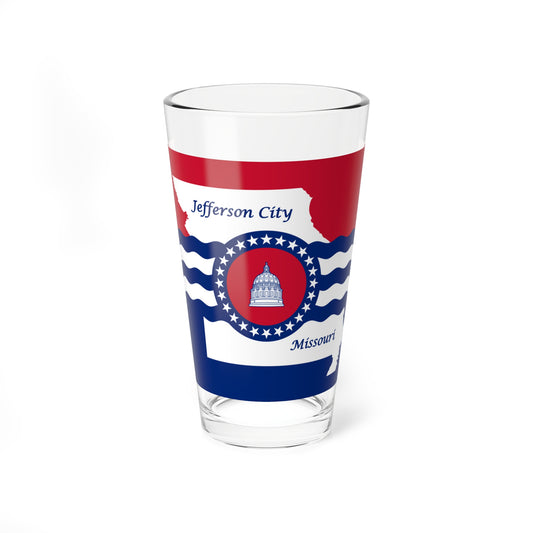 Flag of Jefferson City Missouri (United States) Pint Glass 16oz