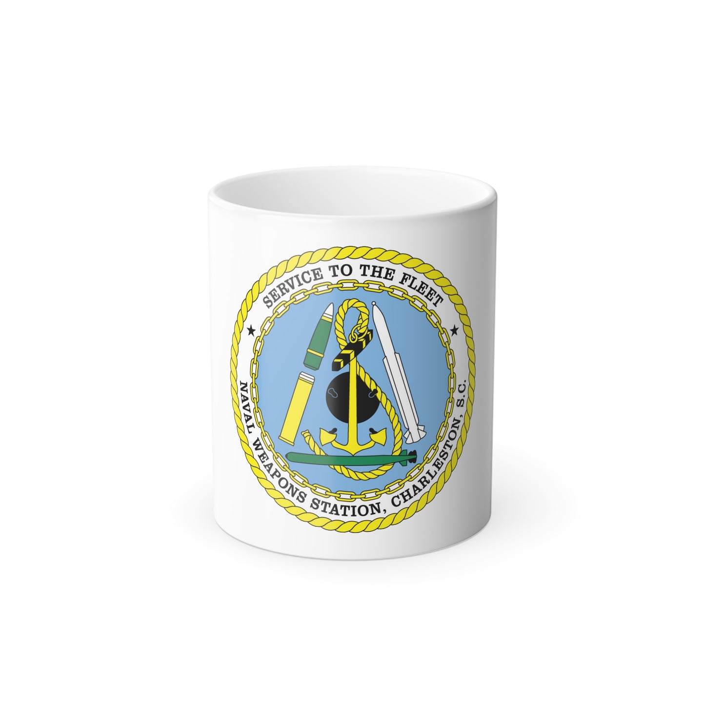 Naval Weapon Station Charleston SC (U.S. Navy) Color Changing Mug 11oz