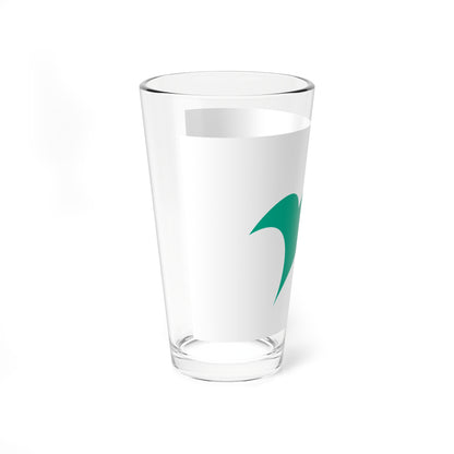 Flag of Nagato Yamaguchi green (Japan) Pint Glass 16oz