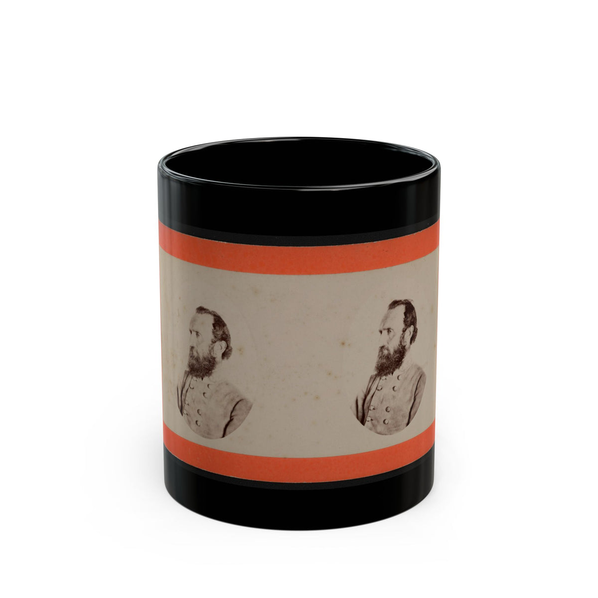 Stonewall Jackson (U.S. Civil War) Black Coffee Mug