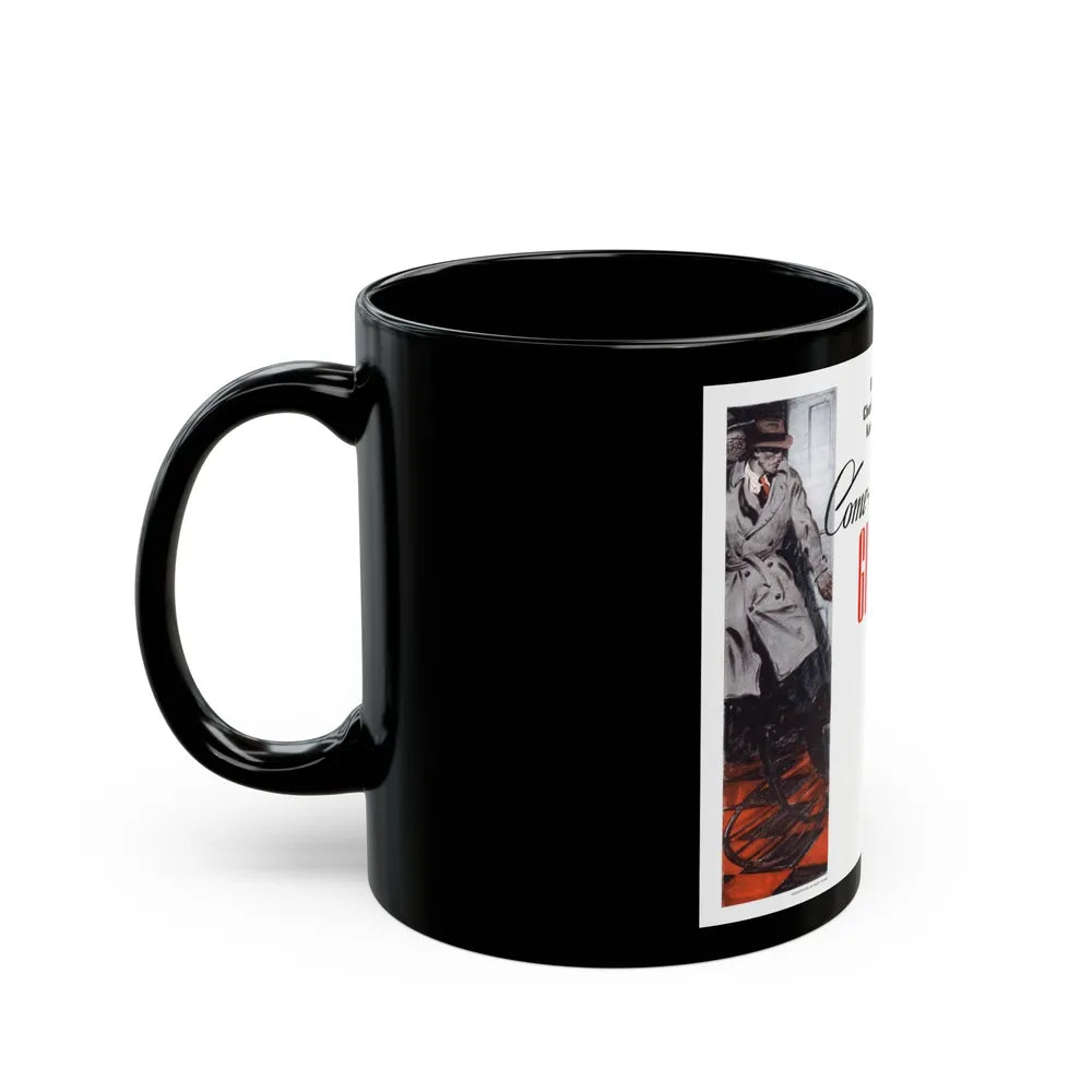 Come-on Girl, The American Magazine, June 1936 - Black Coffee Mug-Go Mug Yourself