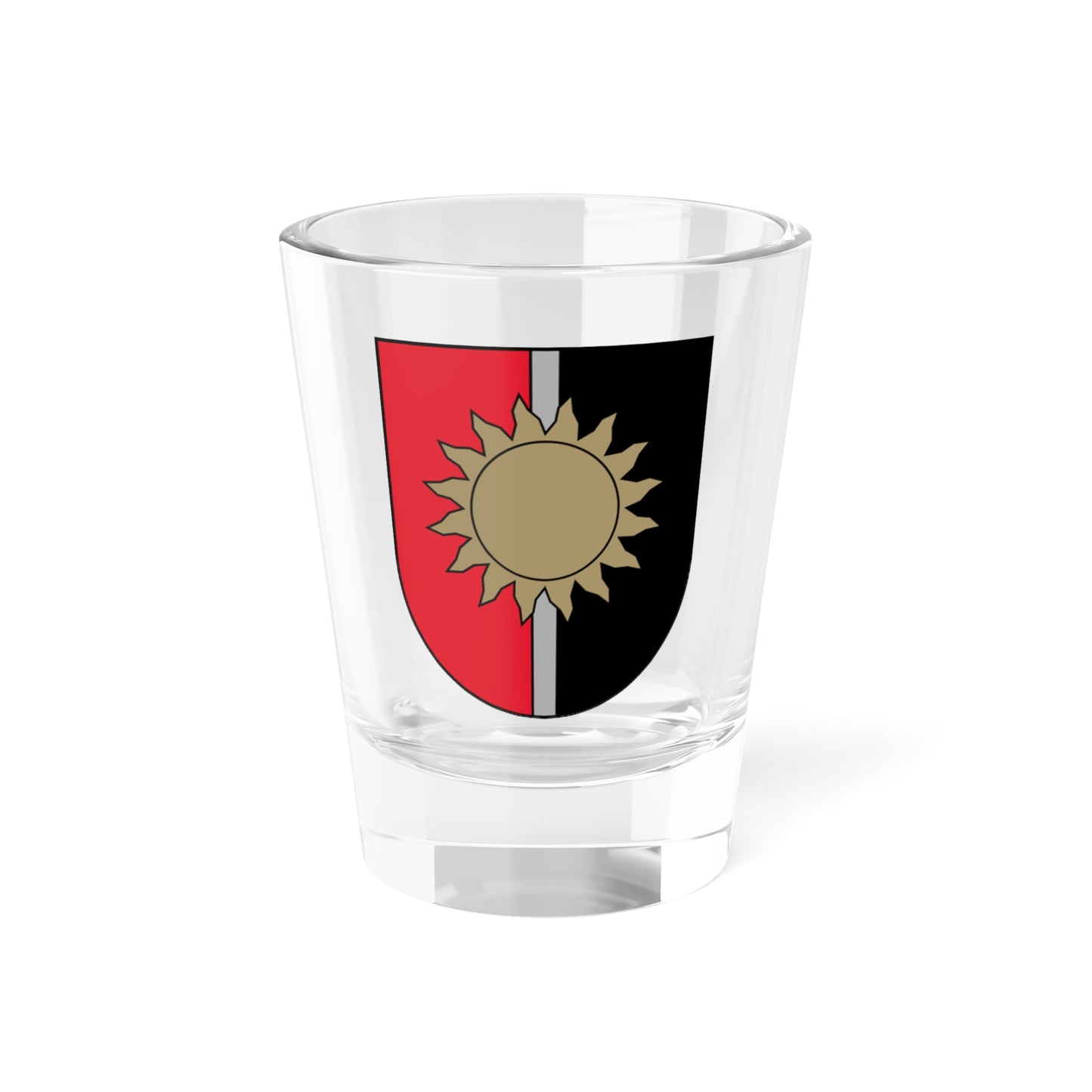 Jēkabpils rajona ģerbonis (Latvia) (Coat of Arms) Shot Glass 1.5oz