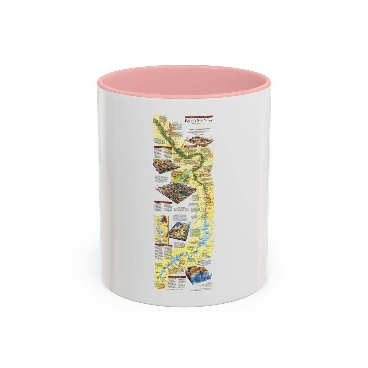 Egypt's Nile Valley- The South (1995) (Map) Accent Coffee Mug
