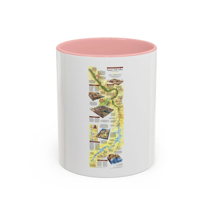 Egypt's Nile Valley- The South (1995) (Map) Accent Coffee Mug
