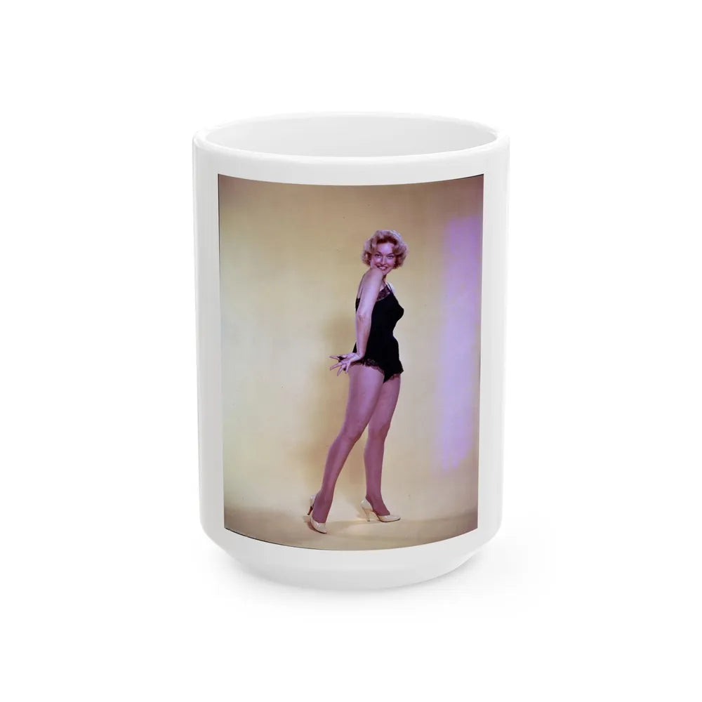 Karin Booth #06 (Vintage Female Icon) White Coffee Mug-15oz-Go Mug Yourself