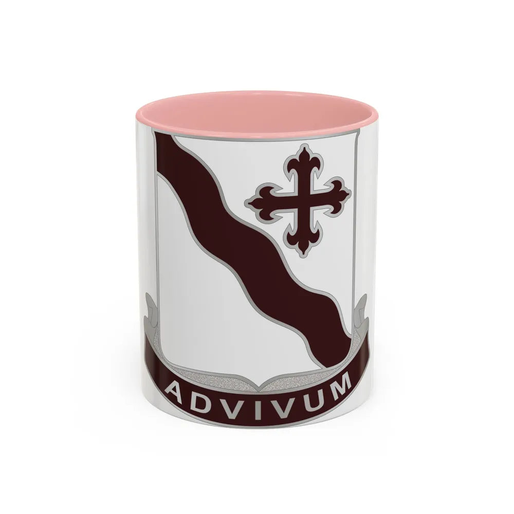 369 Medical Battalion (U.S. Army) Accent Coffee Mug-11oz-Pink-Go Mug Yourself