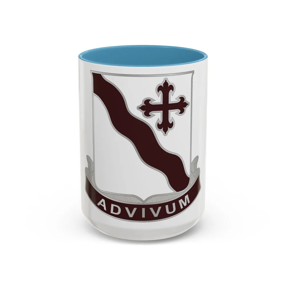 369 Medical Battalion (U.S. Army) Accent Coffee Mug-15oz-Light Blue-Go Mug Yourself