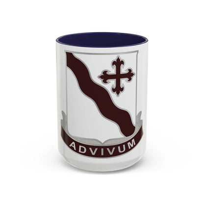 369 Medical Battalion (U.S. Army) Accent Coffee Mug-15oz-Navy-Go Mug Yourself