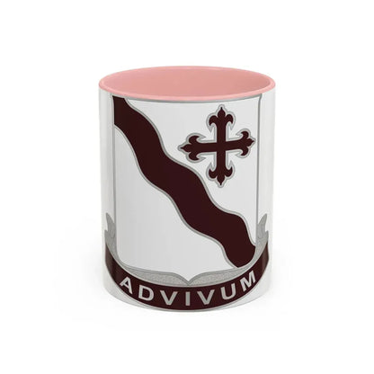 369 Medical Battalion (U.S. Army) Accent Coffee Mug 11oz Pink - Go Mug Yourself