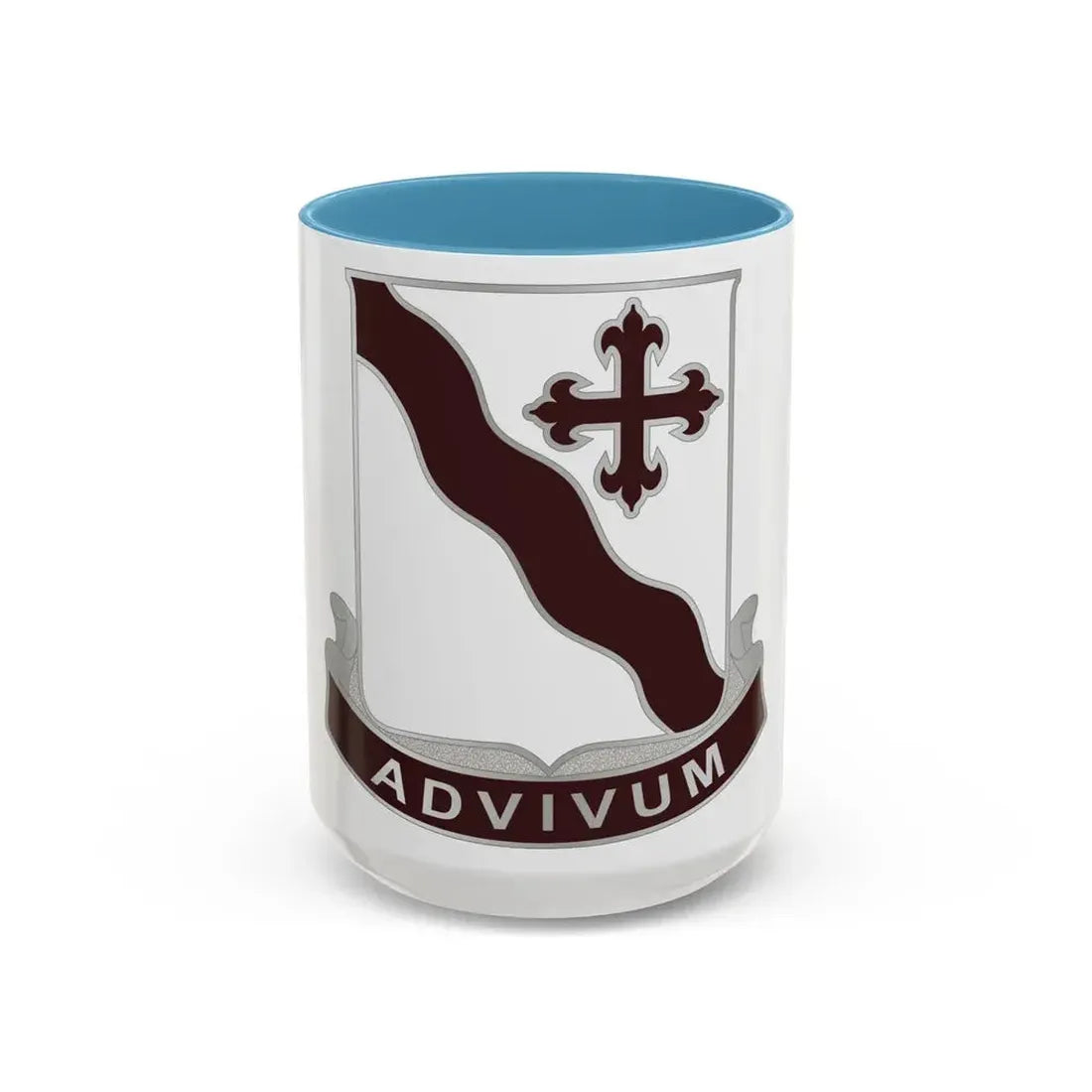 369 Medical Battalion (U.S. Army) Accent Coffee Mug 15oz Light Blue - Go Mug Yourself