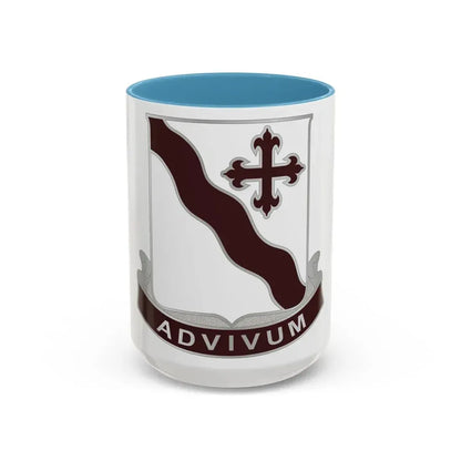 369 Medical Battalion (U.S. Army) Accent Coffee Mug 15oz Light Blue - Go Mug Yourself