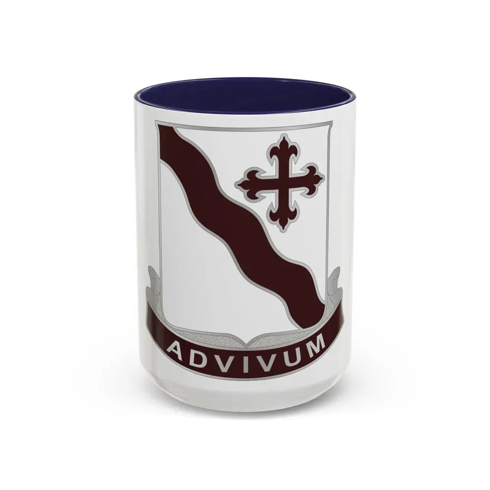 369 Medical Battalion (U.S. Army) Accent Coffee Mug 15oz Navy - Go Mug Yourself