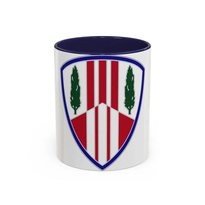 369 Sustainment Brigade (U.S. Army) Accent Coffee Mug-11oz-Navy-Go Mug Yourself