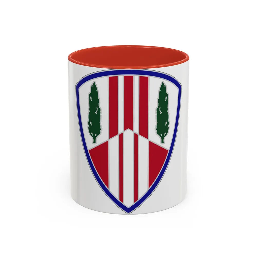 369 Sustainment Brigade (U.S. Army) Accent Coffee Mug-11oz-Red-Go Mug Yourself