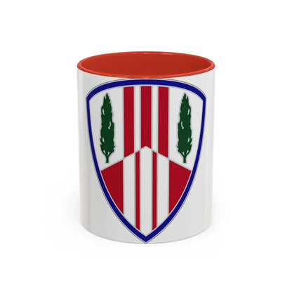 369 Sustainment Brigade (U.S. Army) Accent Coffee Mug-11oz-Red-Go Mug Yourself