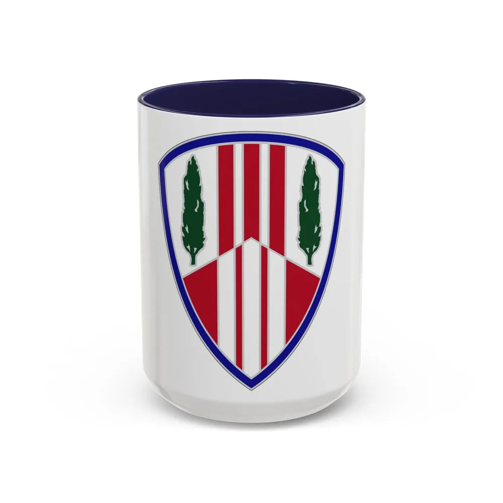 369 Sustainment Brigade (U.S. Army) Accent Coffee Mug-15oz-Navy-Go Mug Yourself