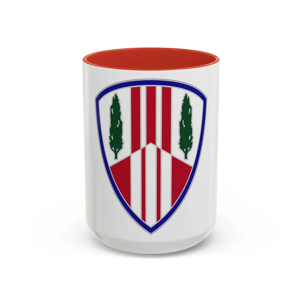 369 Sustainment Brigade (U.S. Army) Accent Coffee Mug-11oz-Light Blue-Go Mug Yourself