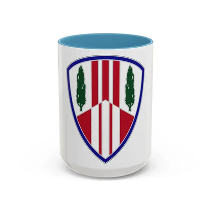 369 Sustainment Brigade (U.S. Army) Accent Coffee Mug 15oz Light Blue - Go Mug Yourself