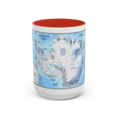 Antarctica (1987) (Map) Accent Coffee Mug
