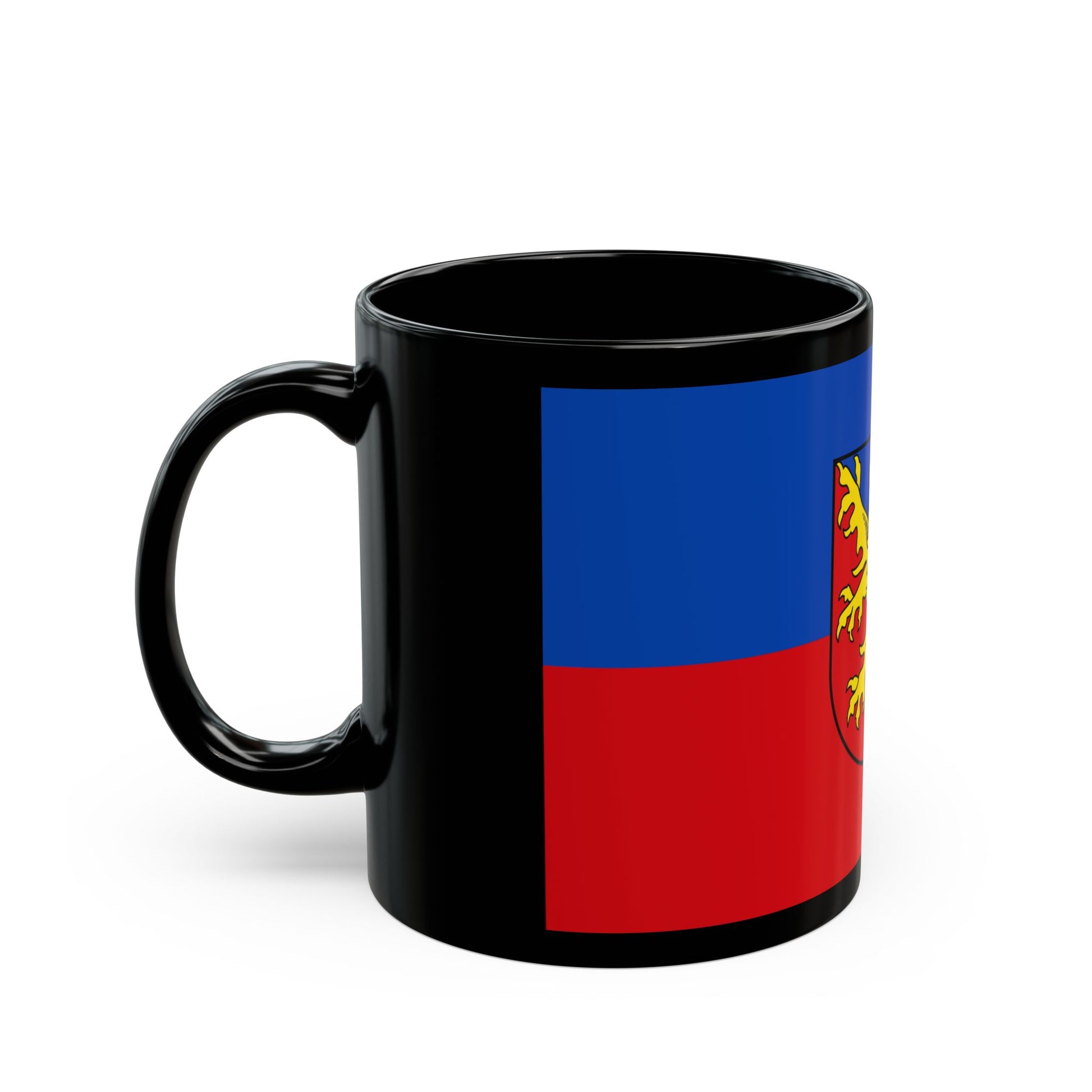 Flag of Rhein Lahn Kreis Germany - Black Coffee Mug-Go Mug Yourself