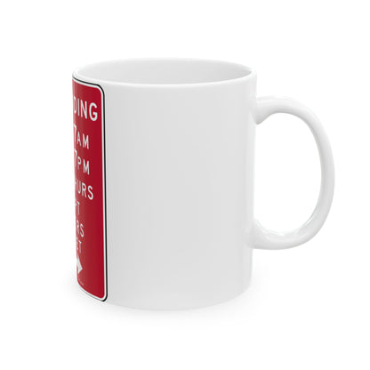 NYCDOT SP-592B (New York) (Road Sign) White Coffee Mug