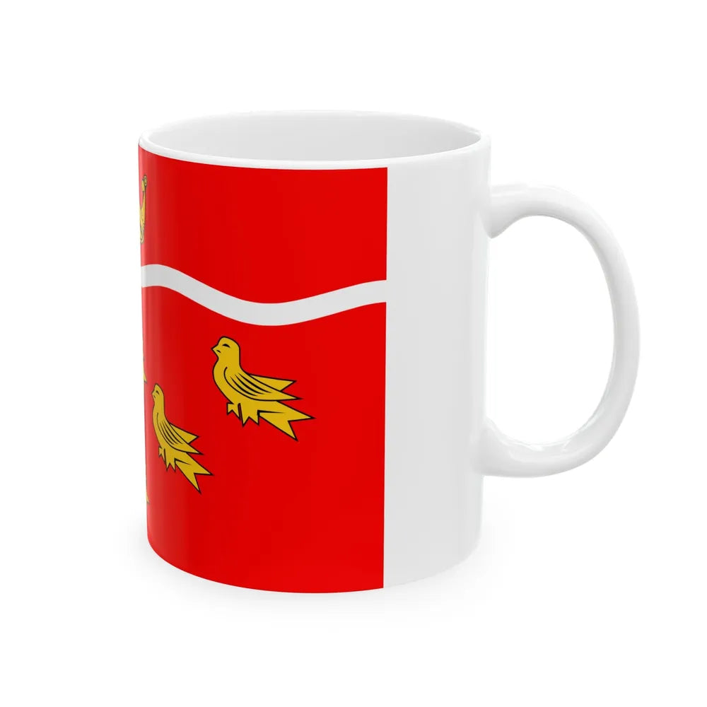 Flag of East Sussex UK - White Coffee Mug-Go Mug Yourself