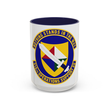 916th Operations Support Squadron (U.S. Air Force) Accent Coffee Mug