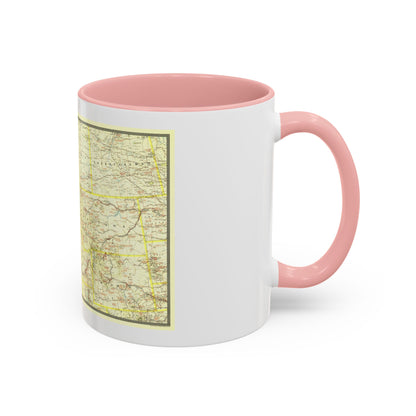 USA - Northwestern (1941) (Map) Accent Coffee Mug