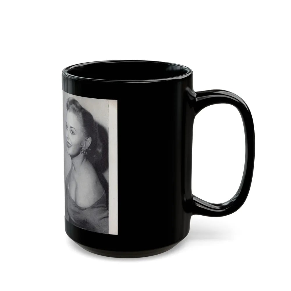 Norma Sykes #166 - 66 PHOTOGRAPHS OF Sabrina U.K. Pocket Mag. Pages 62 & 63 (Vintage Female Icon) Black Coffee Mug-Go Mug Yourself