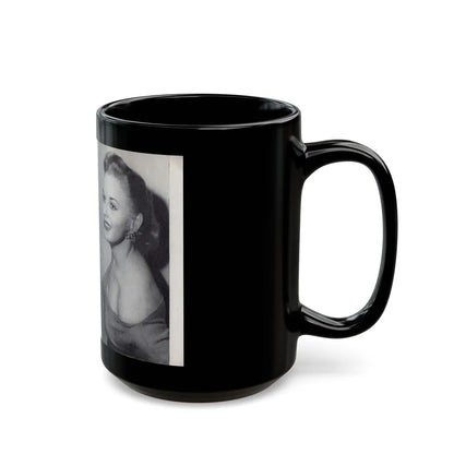 Norma Sykes #166 - 66 PHOTOGRAPHS OF Sabrina U.K. Pocket Mag. Pages 62 & 63 (Vintage Female Icon) Black Coffee Mug-Go Mug Yourself