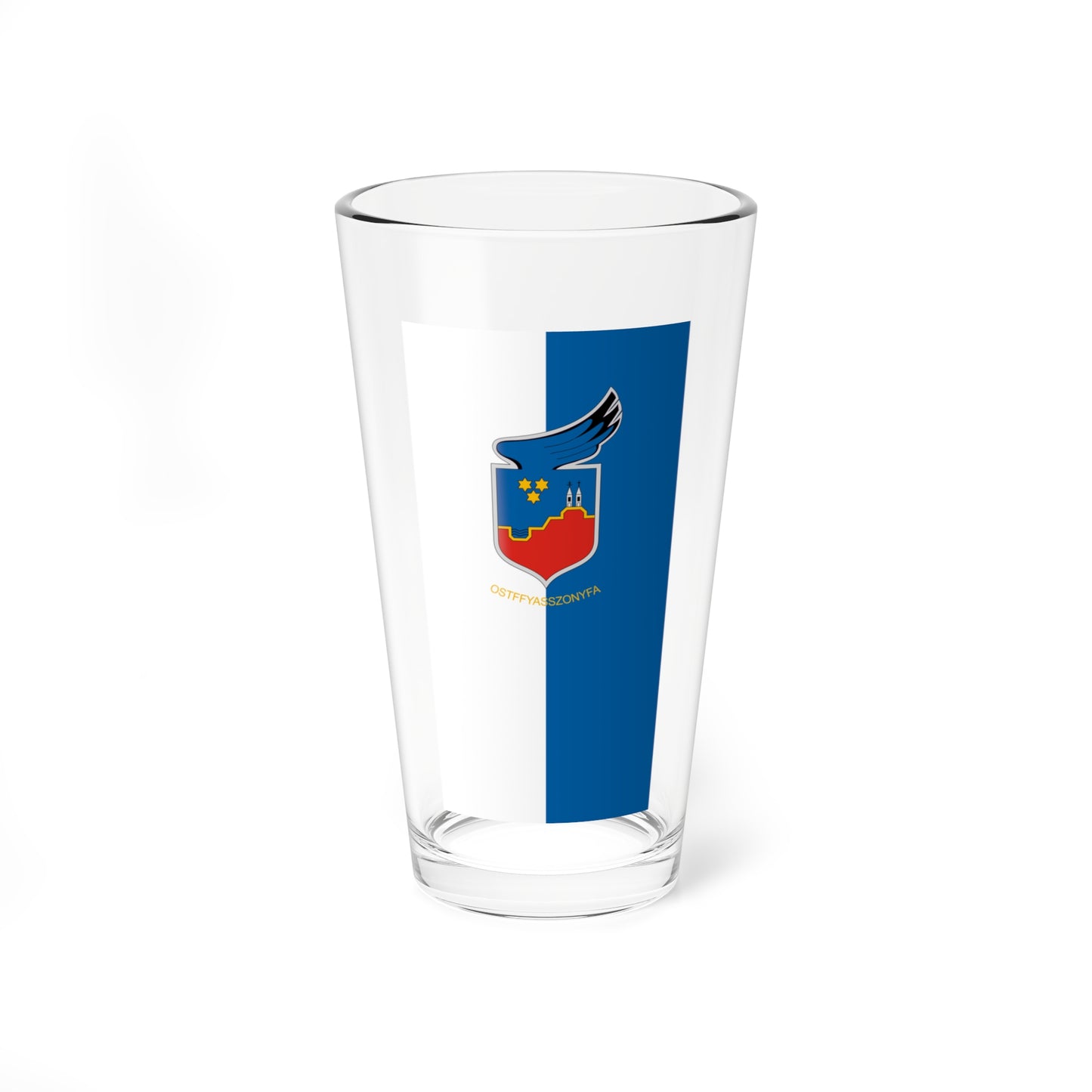Flag of Ostffyasszonyfa (Hungary) Pint Glass 16oz