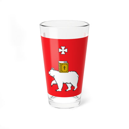 Flag of Perm (Russia) Pint Glass 16oz