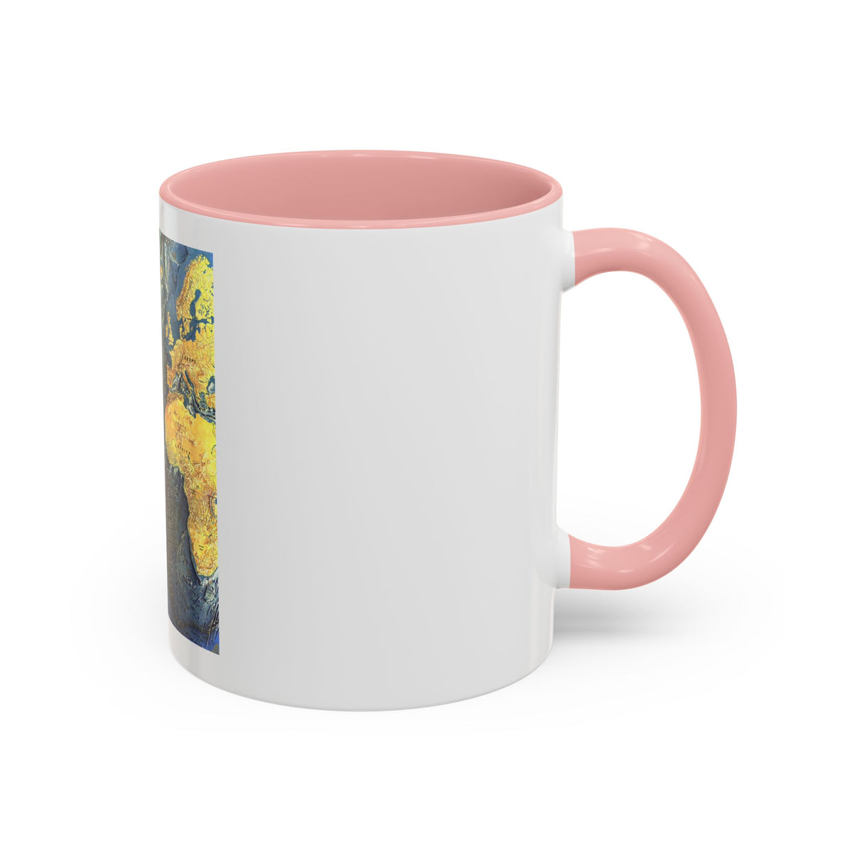 Atlantic Ocean Floor (1968) (Map) Accent Coffee Mug