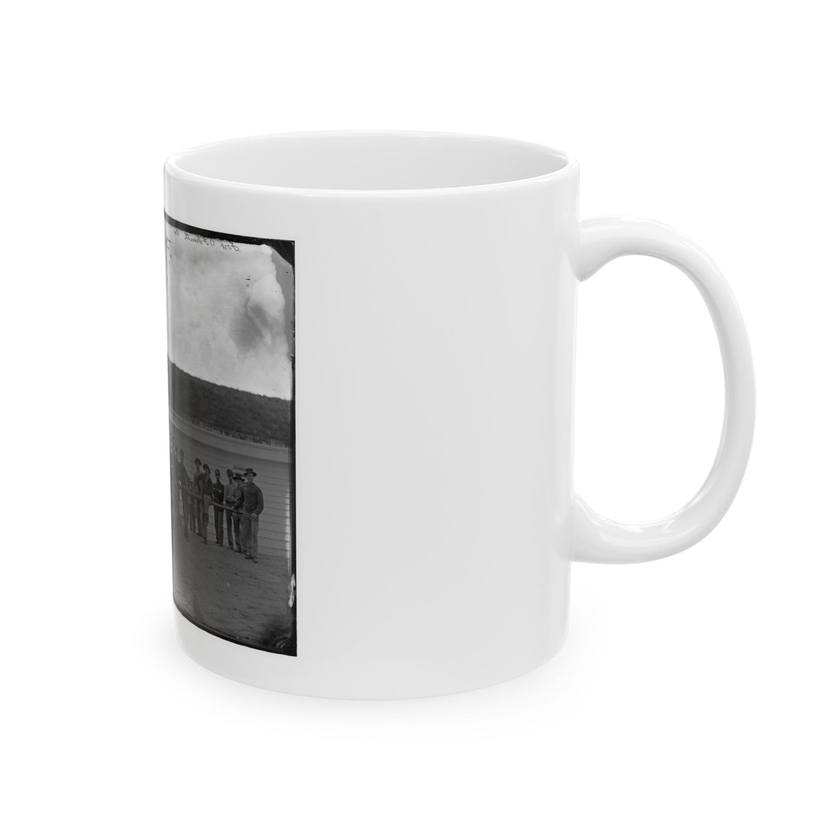 Arlington, Va. Gun Crew Of Company K, 2d New York Artillery, In Fort C.F. Smith (U.S. Civil War) White Coffee Mug