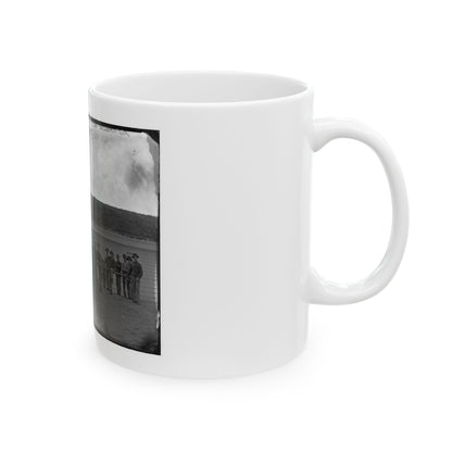 Arlington, Va. Gun Crew Of Company K, 2d New York Artillery, In Fort C.F. Smith (U.S. Civil War) White Coffee Mug