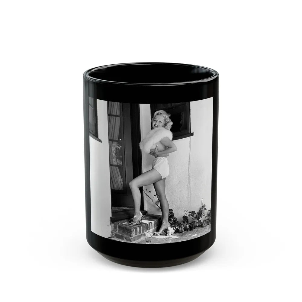 Greta Thyssen #78 (Vintage Female Icon) Black Coffee Mug-15oz-Go Mug Yourself