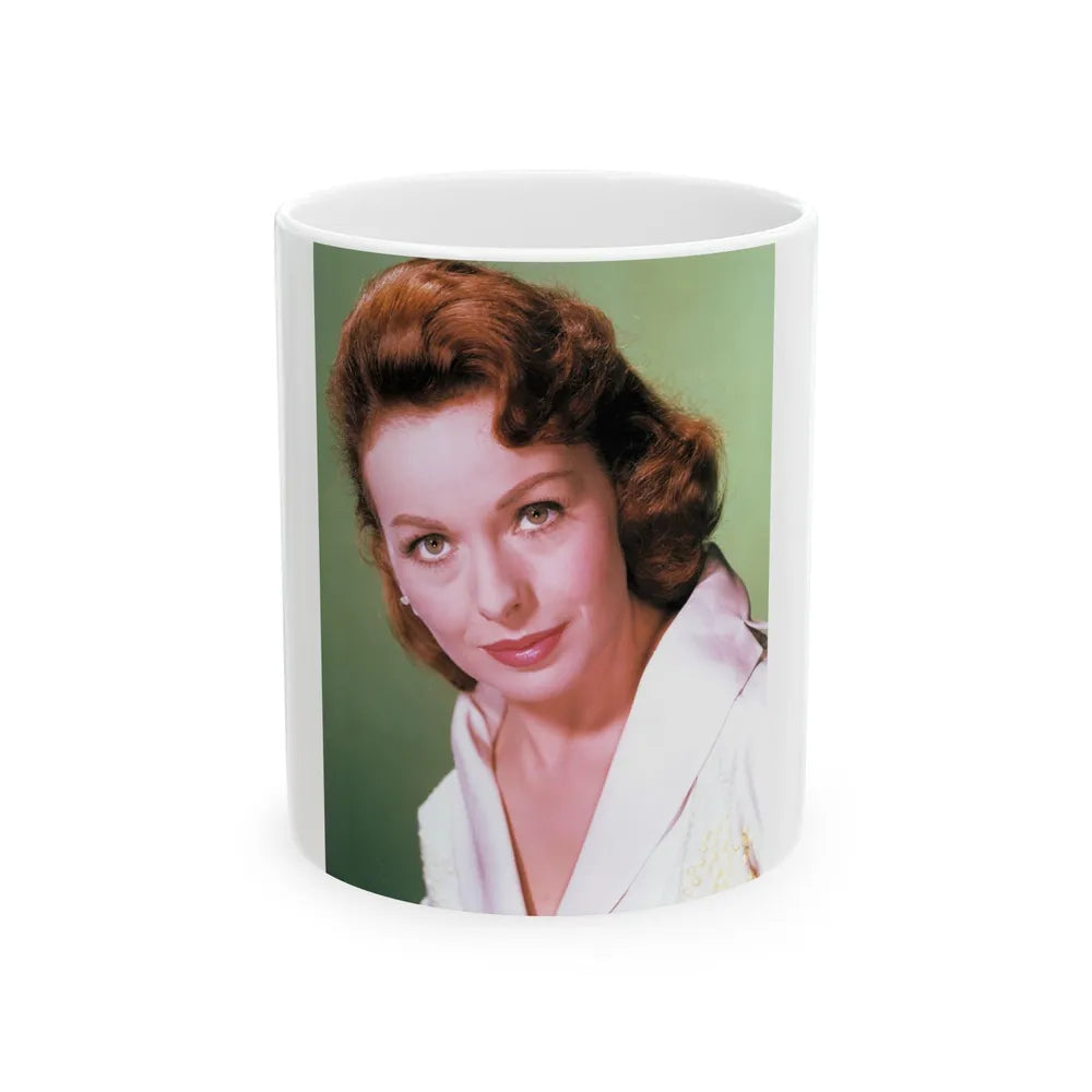 Jeanne Crain #129 (Vintage Female Icon) White Coffee Mug-11oz-Go Mug Yourself