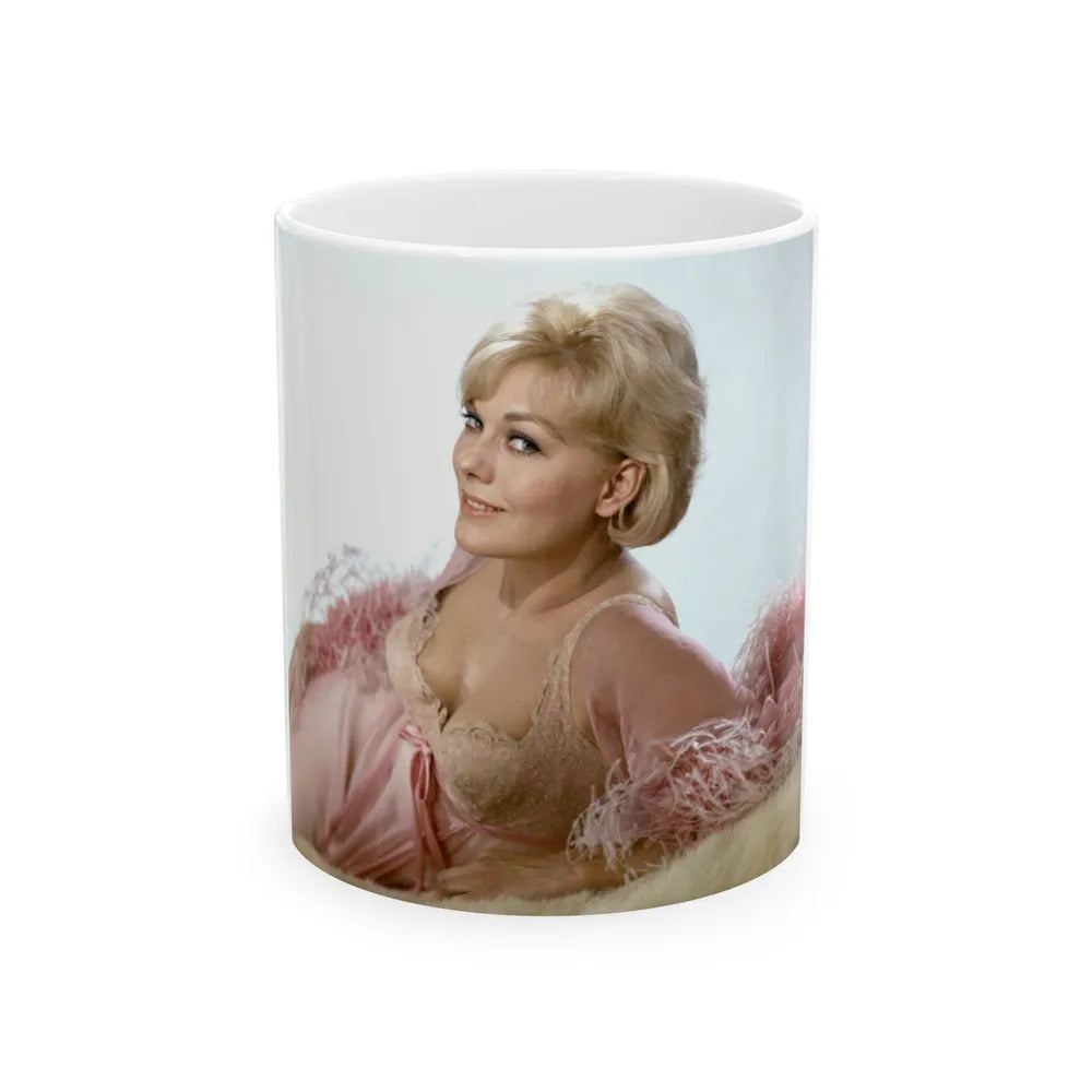 Kim Novak #355 (Vintage Female Icon) White Coffee Mug-11oz-Go Mug Yourself