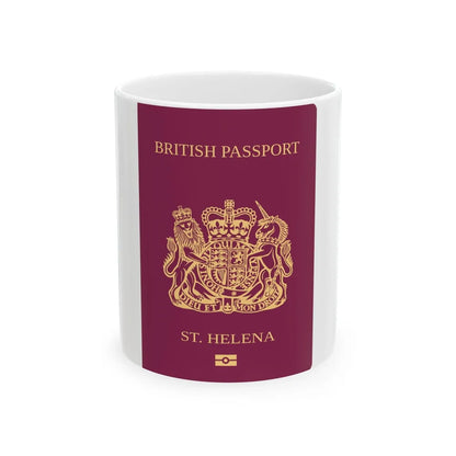 St. Helena Passport - White Coffee Mug-11oz-Go Mug Yourself