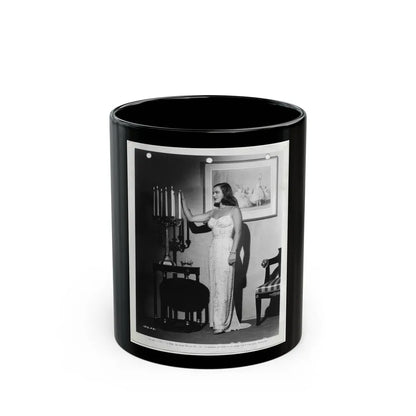 Ella Raines #157 (Vintage Female Icon) Black Coffee Mug-11oz-Go Mug Yourself